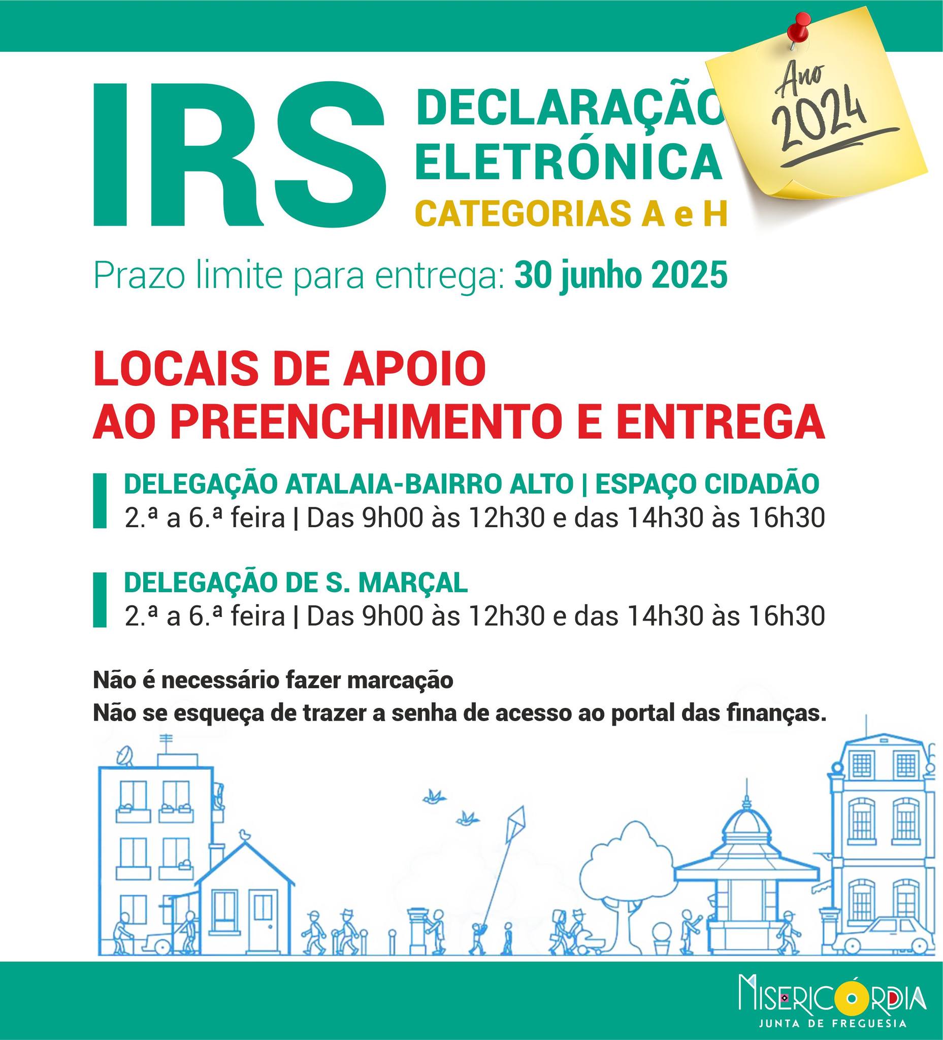 Apoio ao preenchimento e Entrega de IRS