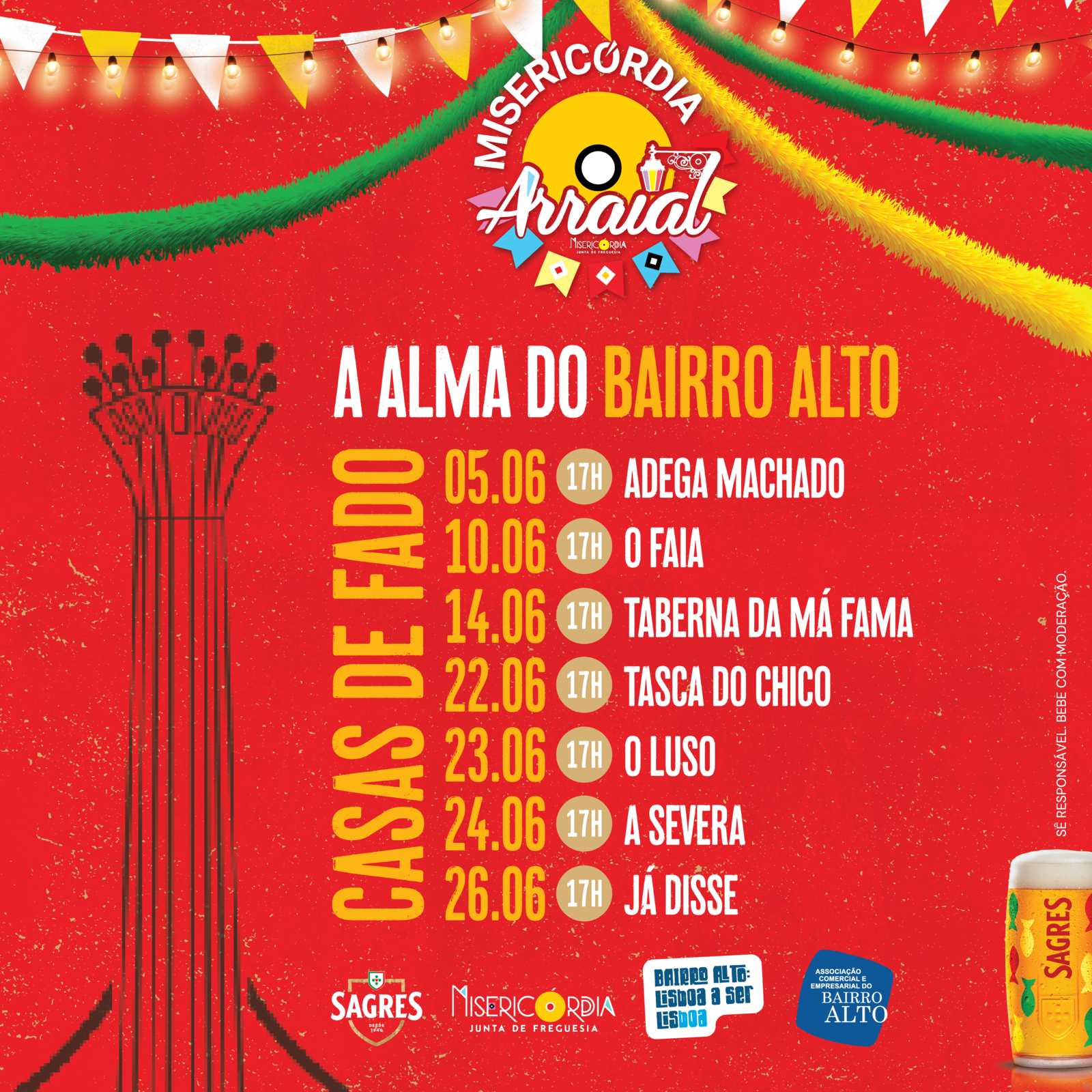 10 JUNHO – 17 HORAS. Há FADO no Arraial da Misericórdia