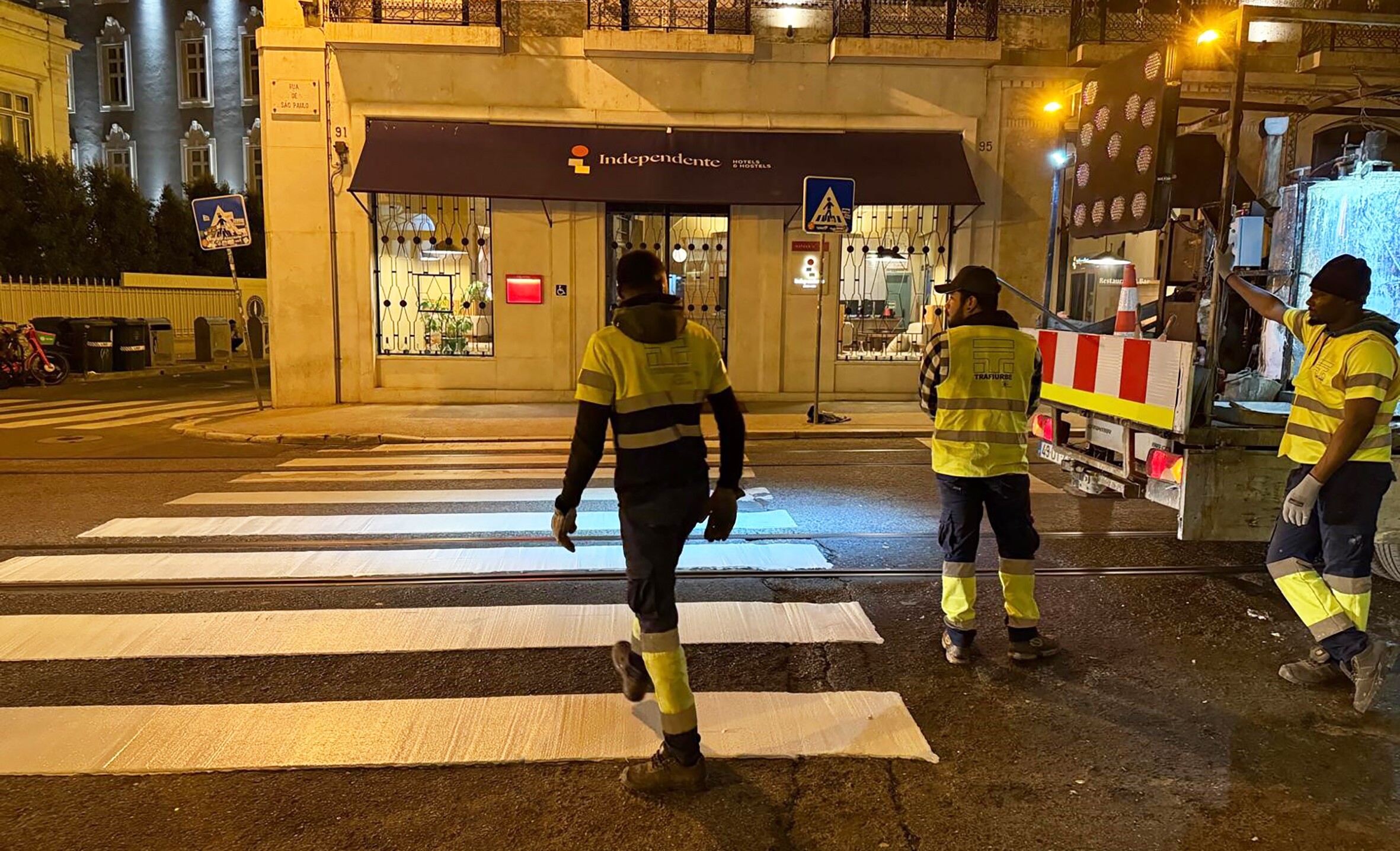 Repintura de Passadeiras para melhorar Segurança