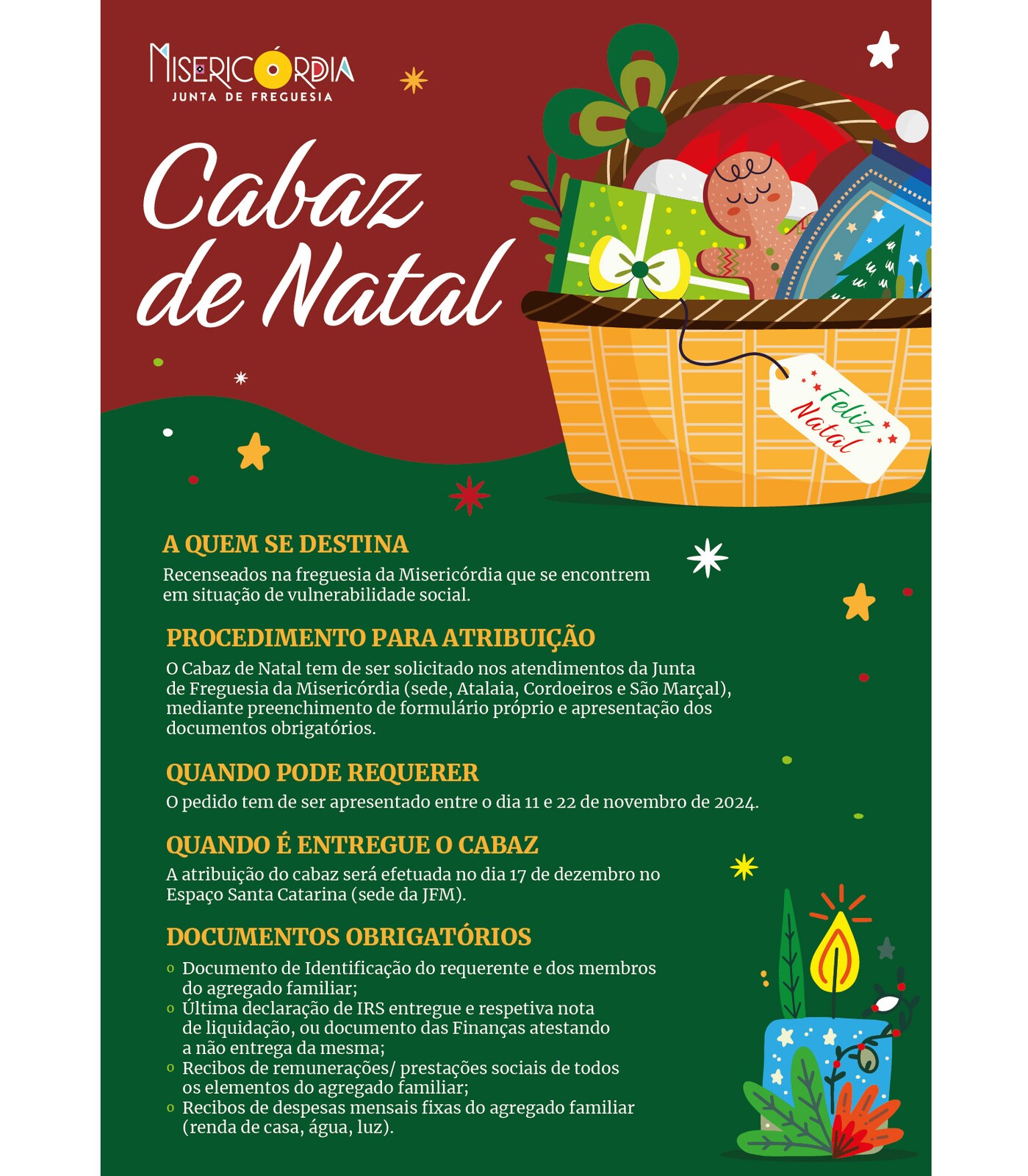 Cabaz de Natal 2024: Uma cesta de afetos