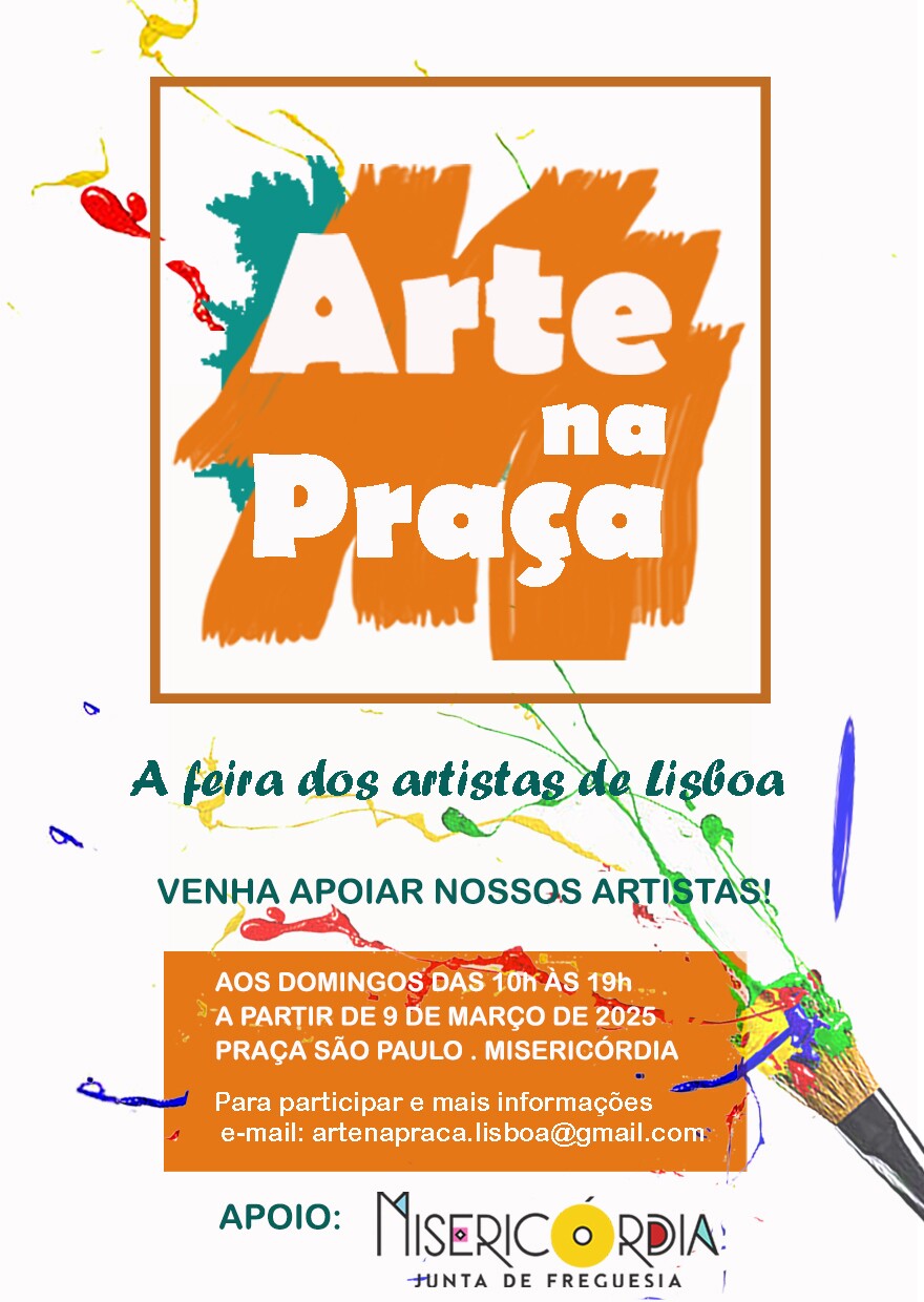 Praça de S. Paulo vai receber 'Arte na Praça'