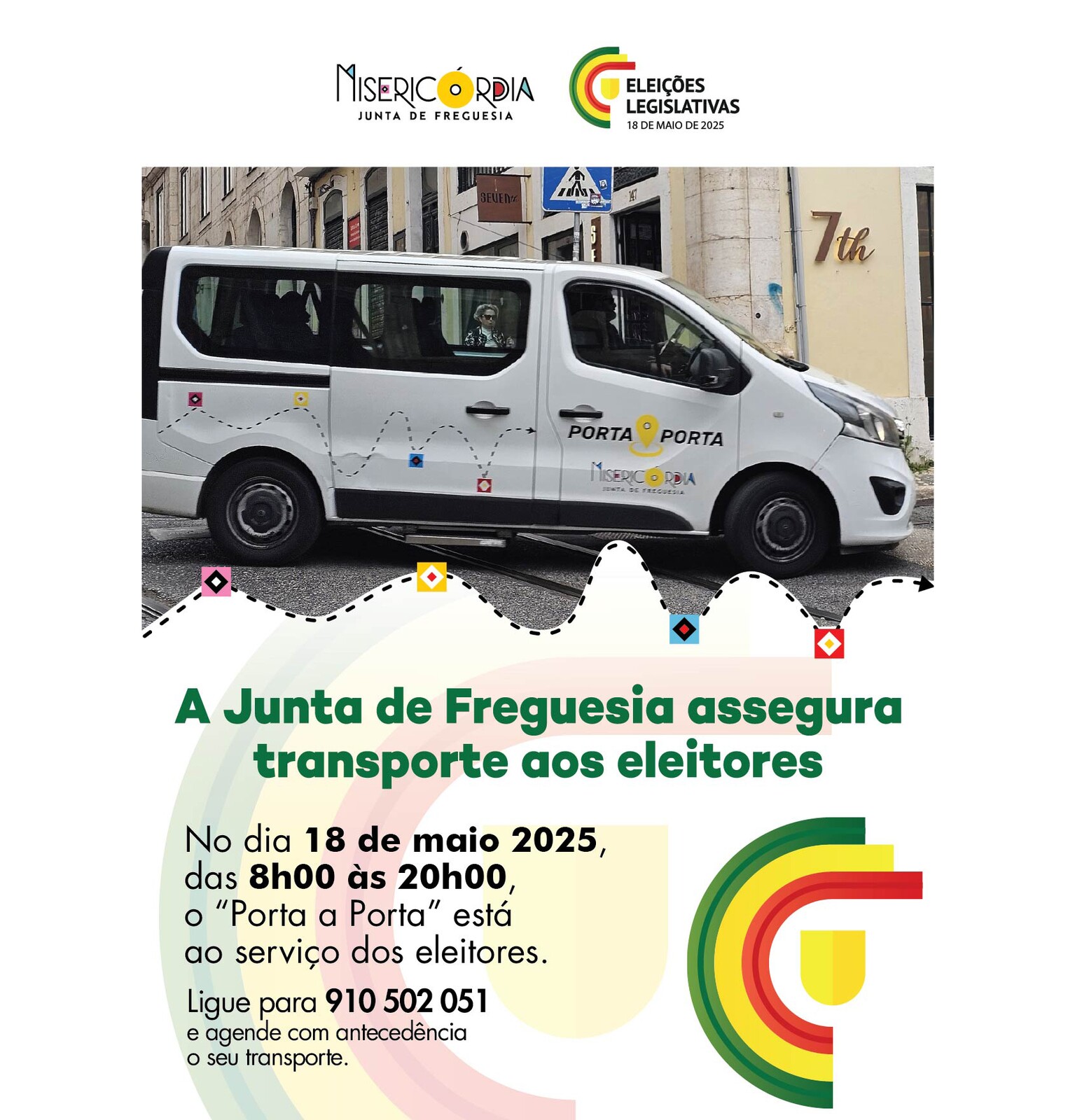 Transporte 'Porta a Porta' Especial Legislativas 19 maio 2025